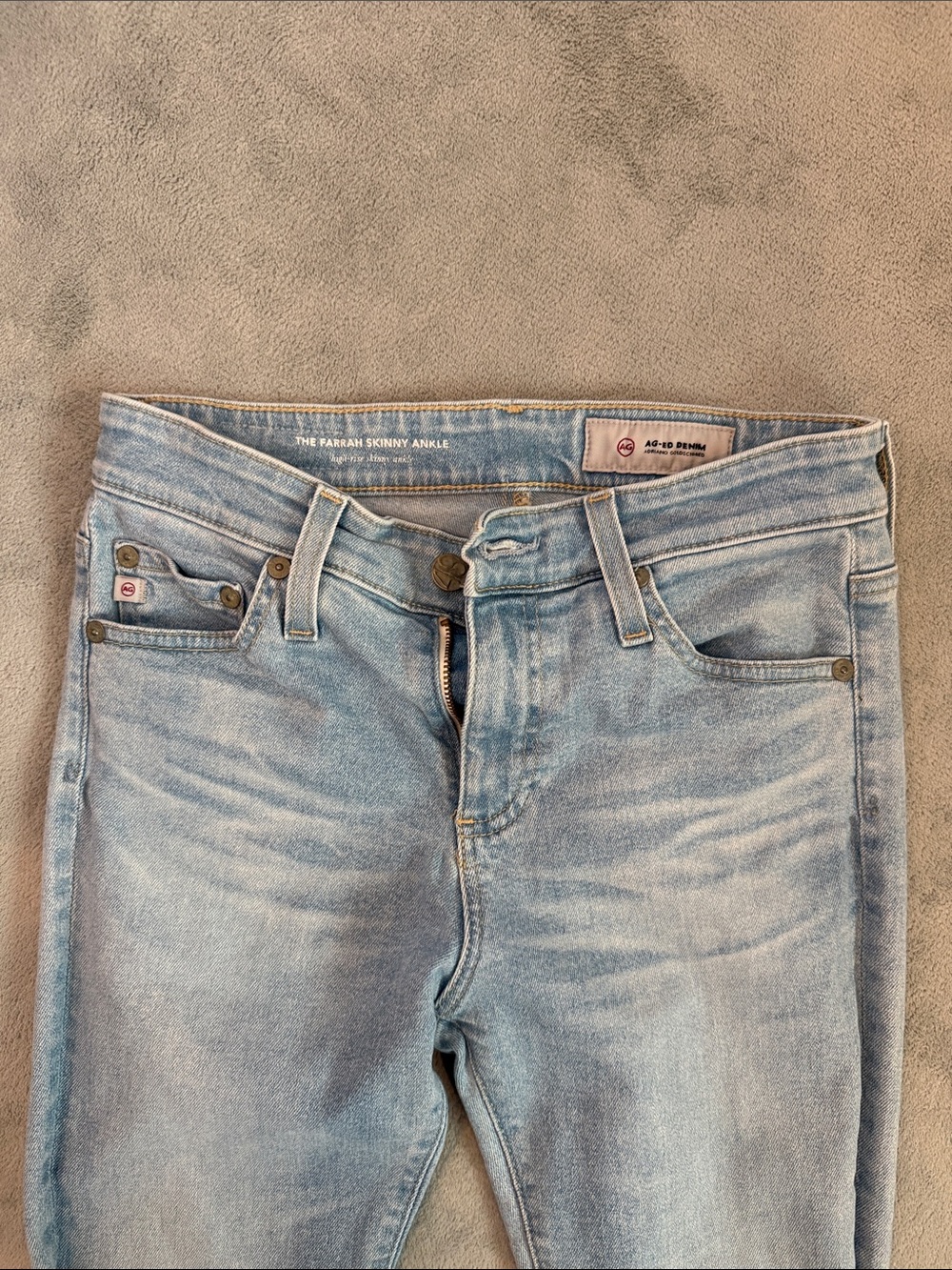 Ag Adriano Goldschmied Women’s Skinny Jeans - Light Blue Wash